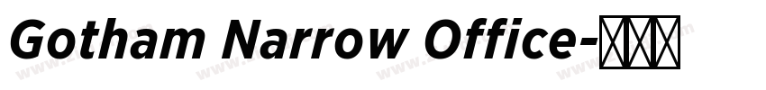 Gotham Narrow Office字体转换